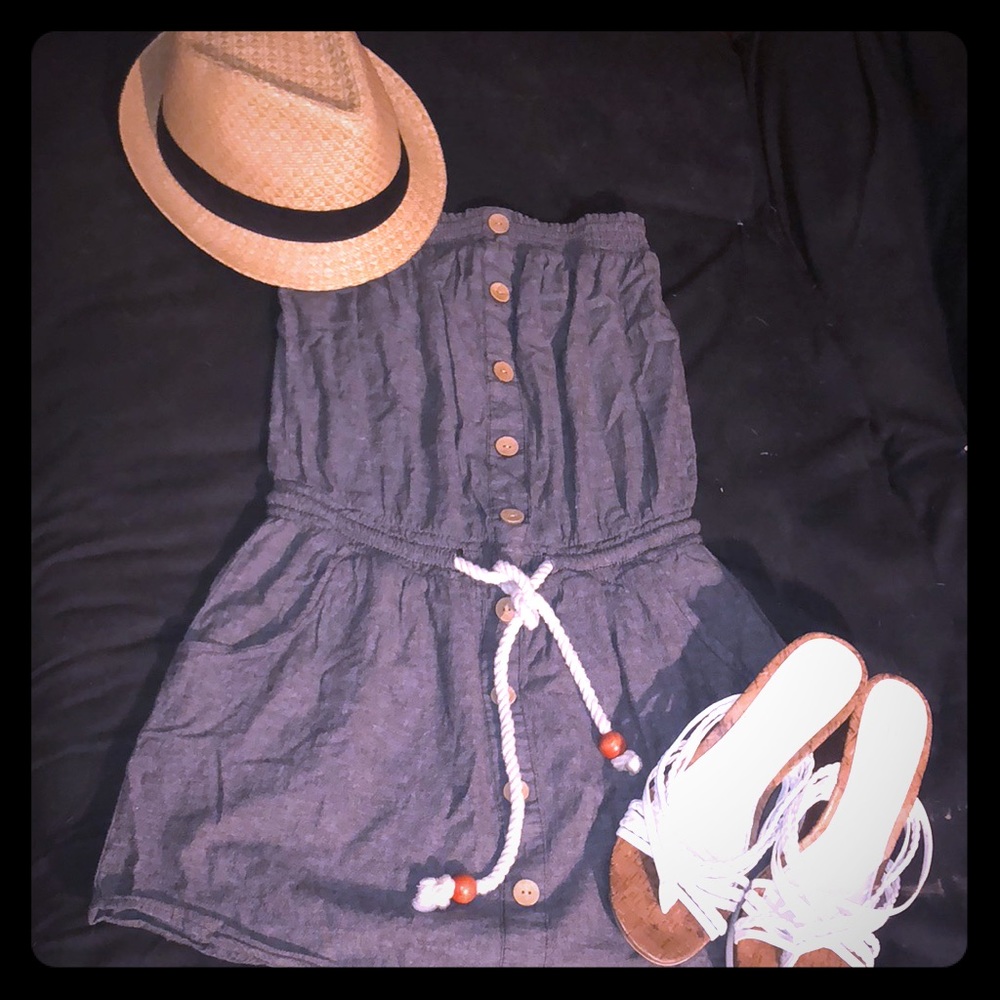Strapless sundress